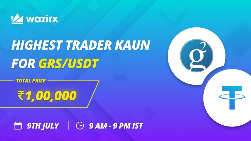 Groestlcoin on WazirX + Highest Trader Kaun