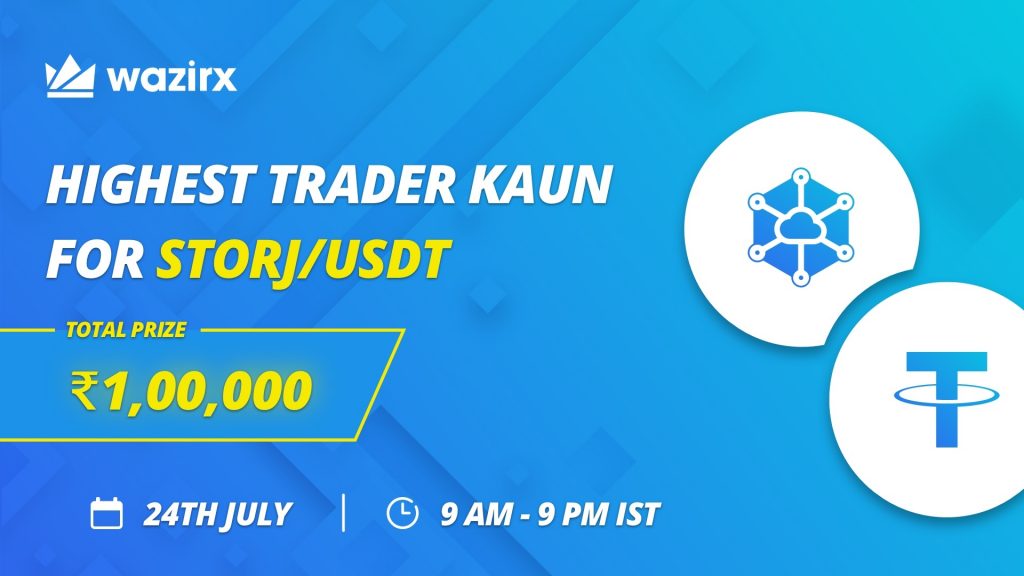 STORJ on WazirX + Highest Trader Kaun