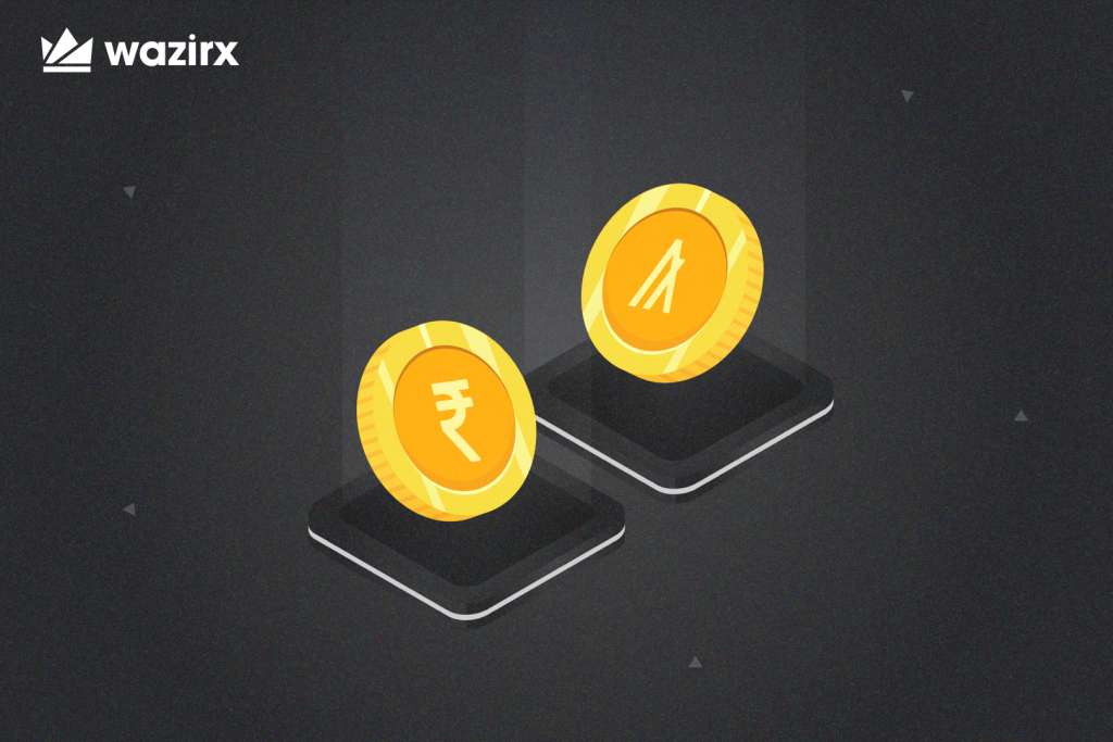 ALGO/INR trading on WazirX