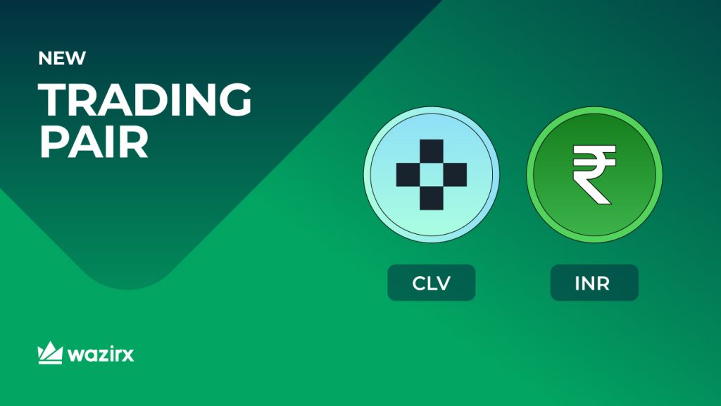 CLV/INR trading on WazirX