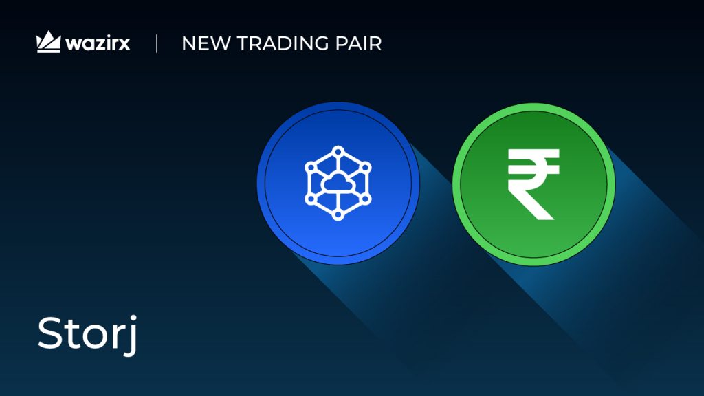 STORJ/INR trading on WazirX